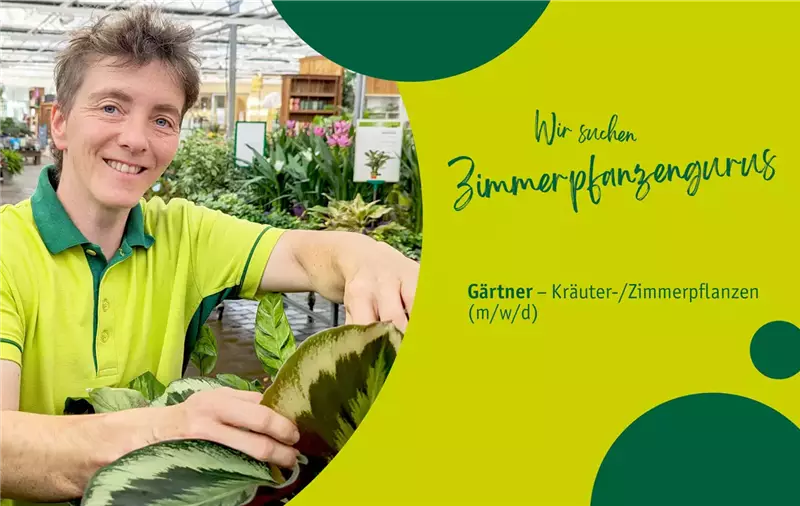 Gärtner/in für Pflanzenberatung & Verkauf (m/w/d) – Gartencenter